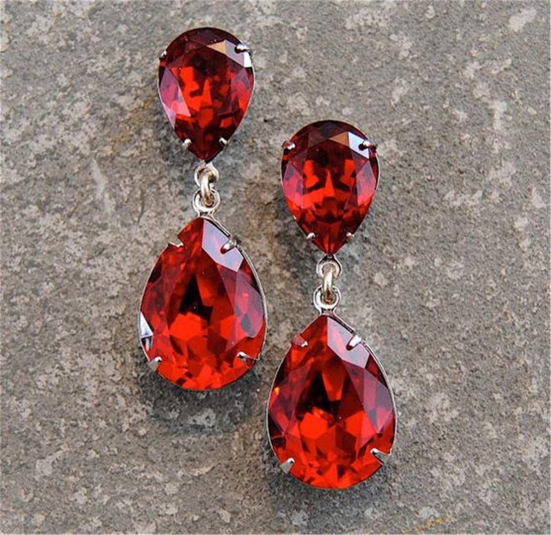 Choupee Sew On Rhinestones, Choupee 130PCS Red Sew On Stone Metal Back Prong Setting Sewing Claw Rhinestone Mix Shapes Sew On Glass Gems for Jewelry, Clothes, Costume, Shoes, Belt, Dress, Garments and Crafts - Image 5